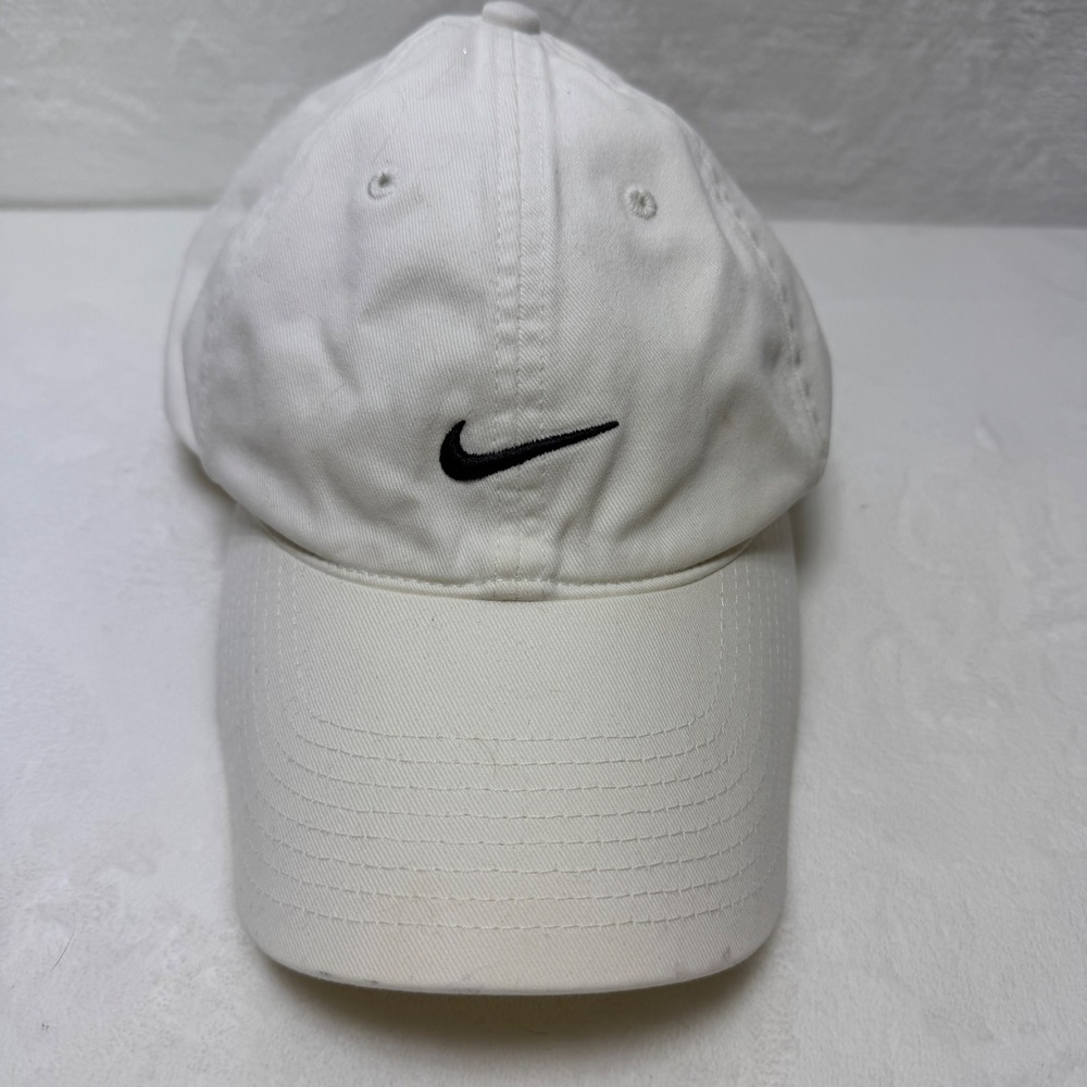 Nike Heritage86 Adjustable Hat Off White Cream Swoosh Logo Baseball Cap 102699